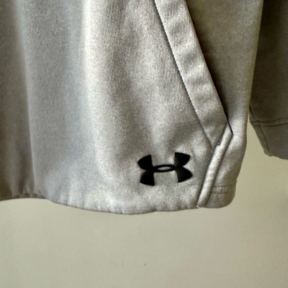 Under Armour ColdGear Men's Light Gray Pullover Hoodie - Picture 2 of 8